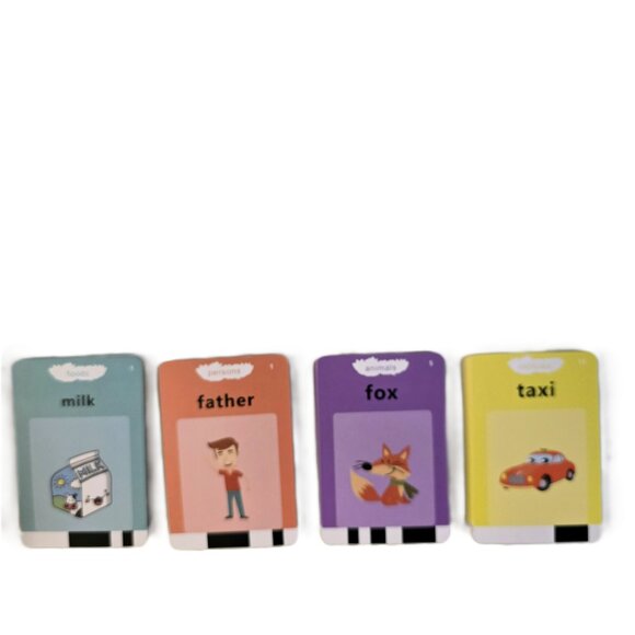 Talking Flash Cards Learning Educational Word Game Montessori Kids Toddlers NEW - Picture 8 of 8